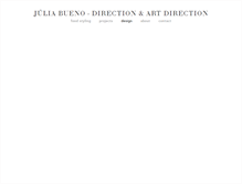 Tablet Screenshot of juliabueno.com